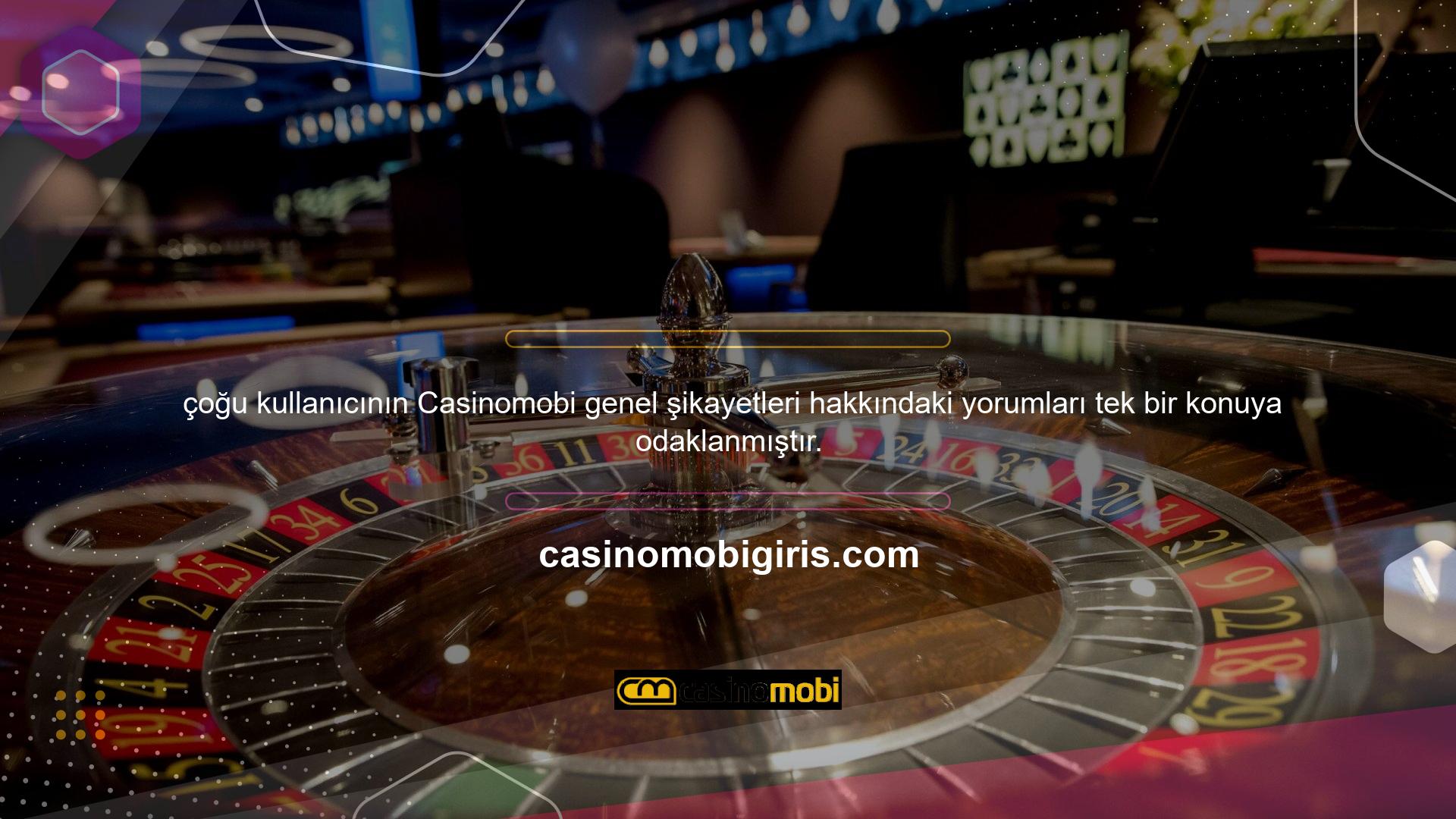 Casinomobi Bahis Artık SMS bildirimi almak istemedikleri dışında, sitede olumsuz bir yorum yoktu