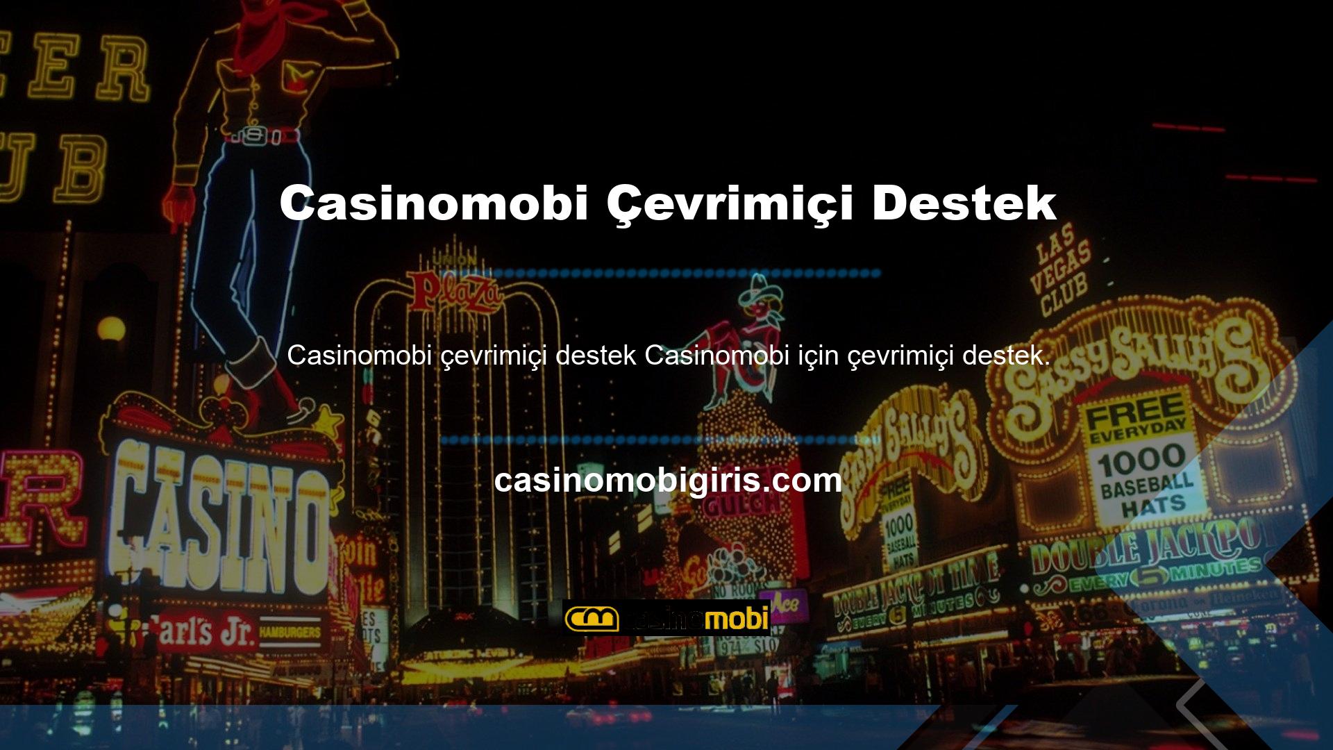 Casinomobi Destek, üyelere bu süreçlerde karşılaştıkları sorunları çözmek ve bilgi sağlamak için sınırsız destek sağlar